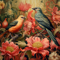 Thumbnail for Birds And Pink Flowers