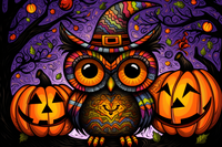 Thumbnail for Vibrant Halloween Owl