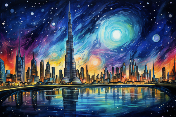 Starry Night In Dubai