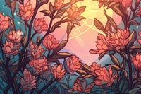 Thumbnail for Glorious Warm Light Among Flowers