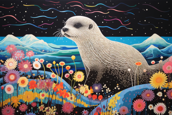 Wow Adorable Otter Paint by Numbers Kit