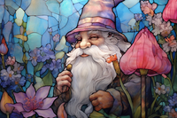 Thumbnail for Happy Gnome Among Flower Buds