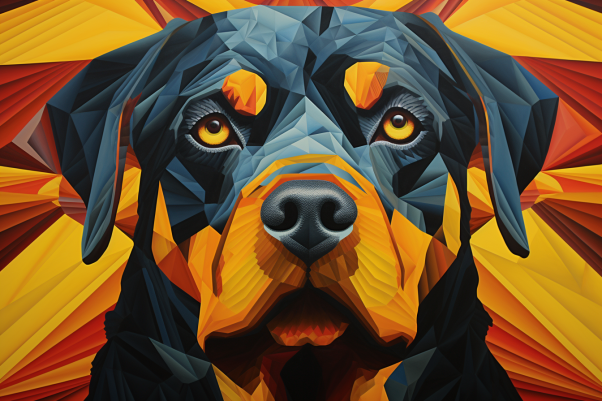 Bold Rottweiler  Paint by Numbers Kit