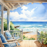 Thumbnail for A Perfect Seaside Porch  Paint by Numbers Kit