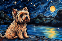 Thumbnail for Starry Night Yorkshire Terrier  Paint by Numbers Kit