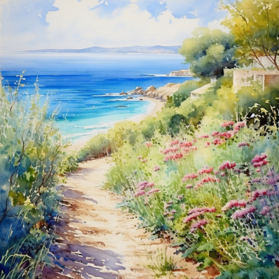 Seaside Pathway  Paint by Numbers Kit