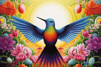 Thumbnail for Peaceful Perfect Hummingbird  Paint by Numbers Kit