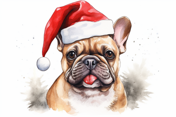 Happy Little Christmas French Bulldog
