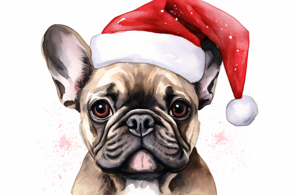 Sweet Christmas French Bulldog