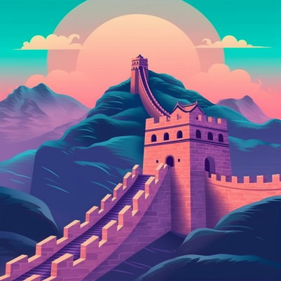 Glorious Great Wall Of China Daydream