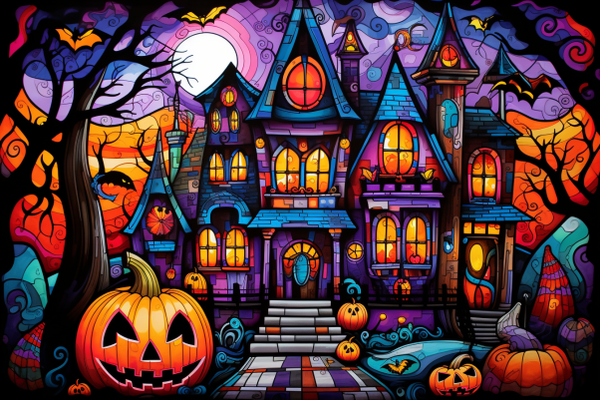 The Haunted House - Paint by Numbers