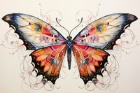 Thumbnail for Artsy  Watercolor Butterfly  Paint by Numbers Kit