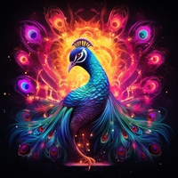 Thumbnail for Pretty Glowing Peacock