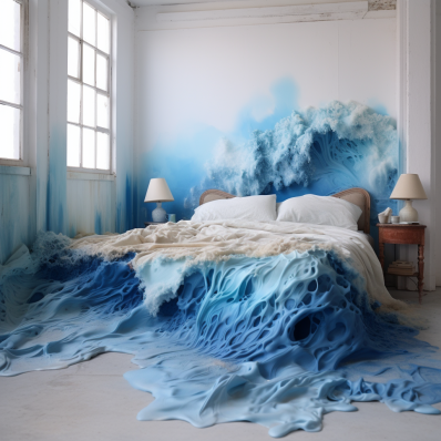 Ocean Wave Bed   Paint by Numbers Kit