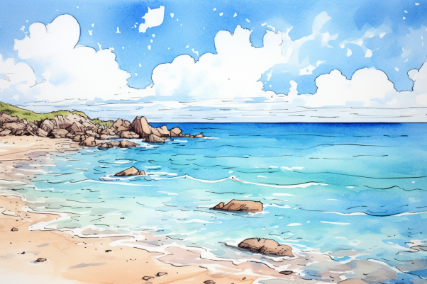 Beach Watercolor