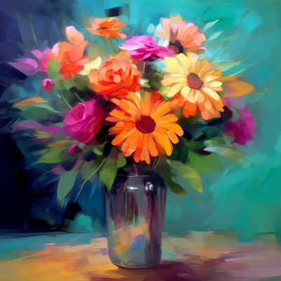 Pretty Painting Of A Bouquet