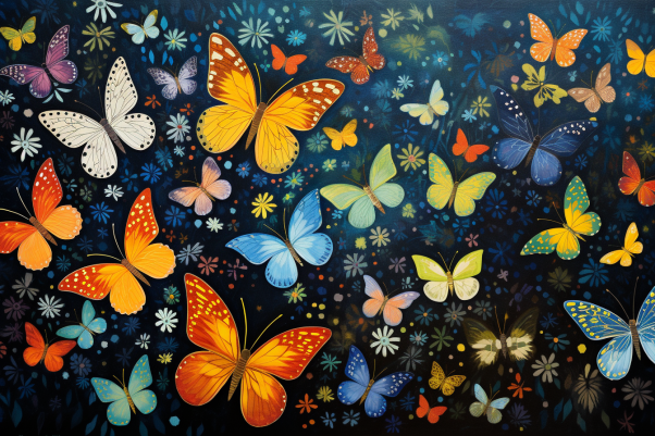 So Many Butterflies   Paint by Numbers Kit