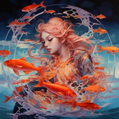 Dreaming Of Goldfish  Paint by Numbers Kit