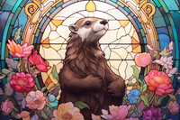 Thumbnail for Graceful Sweet Otter  Paint by Numbers Kit