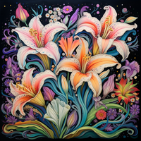 Thumbnail for Mesmerizing Bright Lilies