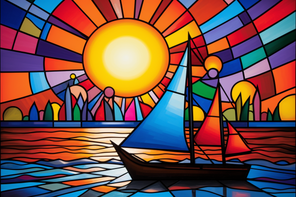 Fun Sun Cute Sailboat