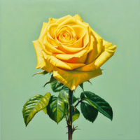 Thumbnail for A Single Yellow Rose