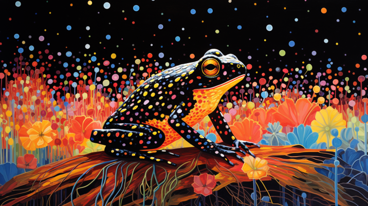 Frog With Polka Dots