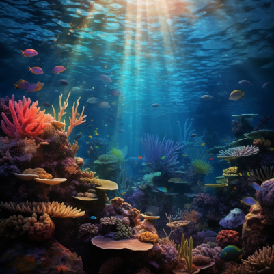 Mesmerizing Glorious Underwater Sun Rays