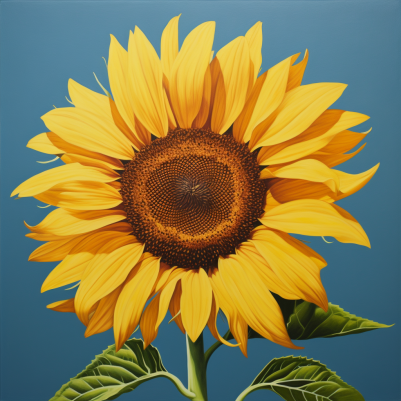 Glowing Yellow Sunflower