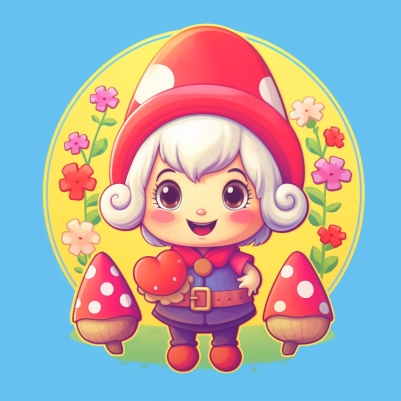 Adorable Mushroom Gnome