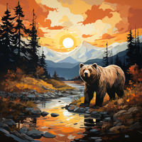 Thumbnail for Mesmerizing Bear In The Mountains