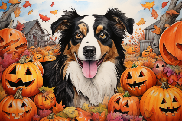 Halloween Australian Sheperd