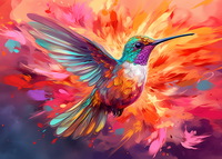 Thumbnail for Dreamy Vibrant Hummingbird