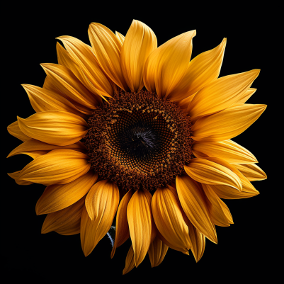 Clear Bright Yellow Sunflower