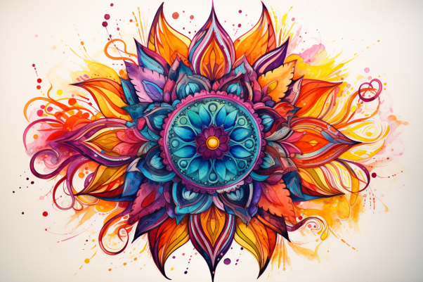 Preyy Watercolor Mandala  Paint by Numbers Kit