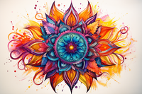 Thumbnail for Preyy Watercolor Mandala  Paint by Numbers Kit