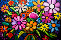 Thumbnail for Playful Fun Vibrant  Bouquet Of Flowers