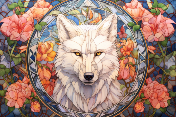 Glorious White Wolf