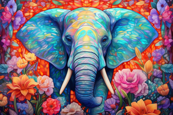 Dreamy Beautiful Elephant