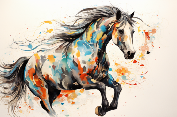 Beautifully Painted Horse  Paint by Numbers Kit