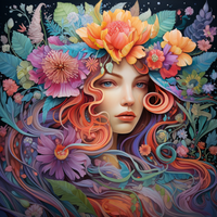 Thumbnail for Girl With Red Hair Amongst Wildflowers