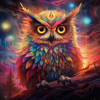 Thumbnail for Mesmerizing Celestial Owl