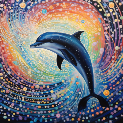 Dolphin Jumping For Joy  Paint by Numbers Kit