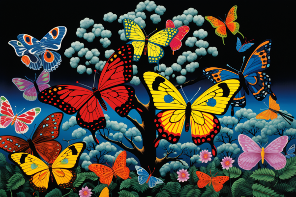Bold Butterfly Daydream  Paint by Numbers Kit