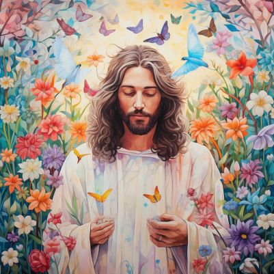 Featuring Jesus  Praying In A Garden