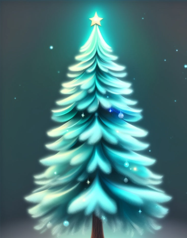 Bright Star On Christmas Tree