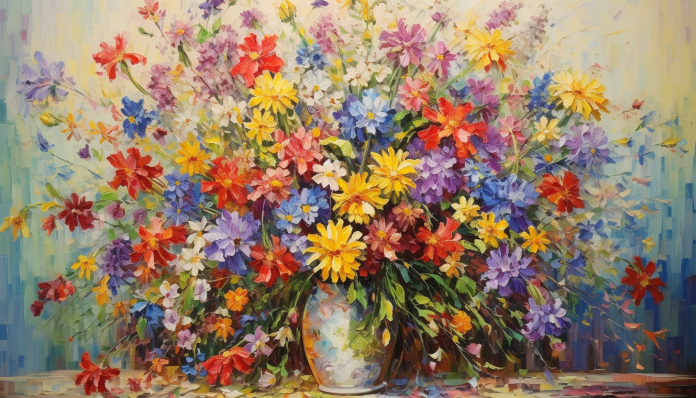 Huge Flowery Bouquet   Paint by Numbers Kit