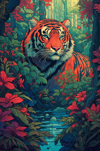 Thumbnail for Beautiful Tiger In The Rainforest