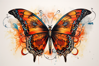 Thumbnail for Watercolor Artsy Butterfly  Paint by Numbers Kit