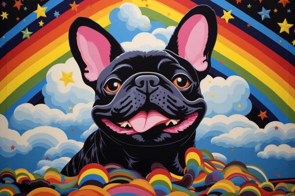 Bold Bright French Bulldog  Paint by Numbers Kit